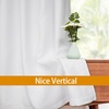 image:imageDriftAway Blackout Soundproof Thermal Insulated Linen Textured Curtains with Quilted Thermal Lining for Cold and Heat Blocking Noise Reducing Daytime Sleep 1 PC 52 Inches by 96 Inches RedWhite