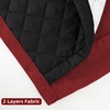 image:imageDriftAway Blackout Soundproof Thermal Insulated Linen Textured Curtains with Quilted Thermal Lining for Cold and Heat Blocking Noise Reducing Daytime Sleep 1 PC 52 Inches by 96 Inches RedRed