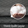 image:imageDriftAway Blackout Soundproof Thermal Insulated Linen Textured Curtains with Quilted Thermal Lining for Cold and Heat Blocking Noise Reducing Daytime Sleep 1 PC 52 Inches by 96 Inches RedGrey