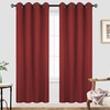 image:imageDriftAway Blackout Soundproof Thermal Insulated Linen Textured Curtains with Quilted Thermal Lining for Cold and Heat Blocking Noise Reducing Daytime Sleep 1 PC 52 Inches by 96 Inches RedRed