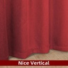 image:imageDriftAway Blackout Soundproof Thermal Insulated Linen Textured Curtains with Quilted Thermal Lining for Cold and Heat Blocking Noise Reducing Daytime Sleep 1 PC 52 Inches by 96 Inches RedRed