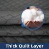 image:imageDriftAway Blackout Soundproof Thermal Insulated Linen Textured Curtains with Quilted Thermal Lining for Cold and Heat Blocking Noise Reducing Daytime Sleep 1 PC 52 Inches by 96 Inches RedDusty Blue