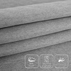 image:imageDriftAway Blackout Soundproof Thermal Insulated Linen Textured Curtains with Quilted Thermal Lining for Cold and Heat Blocking Noise Reducing Daytime Sleep 1 PC 52 Inches by 96 Inches RedGrey