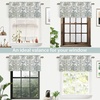 image:imageDriftAway Blossom Abstract Floral Ink Painting Lined Window Curtain Valance Rod Pocket 2 Layer 52 Inch by 18 Inch Plus 2 Inch Header YellowGray Yellow