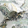 image:imageDriftAway Blossom Abstract Floral Ink Painting Lined Window Curtain Valance Rod Pocket 2 Layer 52 Inch by 18 Inch Plus 2 Inch Header YellowGray Yellow