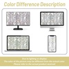 image:imageDriftAway Blossom Abstract Floral Ink Painting Lined Window Curtain Valance Rod Pocket 2 Layer 52 Inch by 18 Inch Plus 2 Inch Header YellowGray Yellow