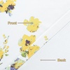 image:imageDriftAway Blossom Abstract Floral Ink Painting Lined Window Curtain Valance Rod Pocket 2 Layer 52 Inch by 18 Inch Plus 2 Inch Header YellowYellow