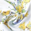 image:imageDriftAway Blossom Abstract Floral Ink Painting Lined Window Curtain Valance Rod Pocket 2 Layer 52 Inch by 18 Inch Plus 2 Inch Header YellowYellow
