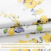 image:imageDriftAway Blossom Abstract Floral Ink Painting Lined Window Curtain Valance Rod Pocket 2 Layer 52 Inch by 18 Inch Plus 2 Inch Header YellowYellow