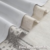 image:imageDriftAway Boho Linen Blackout Curtains Double Layer Thermal Insulated Farmhouse Vintage Geo Retro Square Printed Pattern Lined Drapes for Living Room Bedroom 84 Inches Long Back Tab 2 Panels RedKnitting Trim Gray