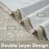 image:imageDriftAway Boho Linen Crochet Farmhouse Vintage Retro Printed Pattern Thermal Insulated Lined Window Valance for Kitchen Bathroom Rod Pocket 52 Inch by 14 Inch Plus 175 Inch Header Beige 1 PackCrochetbeige