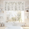 image:imageDriftAway Boho Linen Crochet Farmhouse Vintage Retro Printed Pattern Thermal Insulated Lined Window Valance for Kitchen Bathroom Rod Pocket 52 Inch by 14 Inch Plus 175 Inch Header Beige 1 PackPencilgray