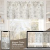 image:imageDriftAway Boho Linen Crochet Farmhouse Vintage Retro Printed Pattern Thermal Insulated Lined Window Valance for Kitchen Bathroom Rod Pocket 52 Inch by 14 Inch Plus 175 Inch Header Beige 1 PackPencilgray