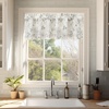 image:imageDriftAway Boho Linen Crochet Farmhouse Vintage Retro Printed Pattern Thermal Insulated Lined Window Valance for Kitchen Bathroom Rod Pocket 52 Inch by 14 Inch Plus 175 Inch Header Beige 1 PackPencilgray