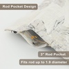 image:imageDriftAway Boho Linen Crochet Farmhouse Vintage Retro Printed Pattern Thermal Insulated Lined Window Valance for Kitchen Bathroom Rod Pocket 52 Inch by 14 Inch Plus 175 Inch Header Beige 1 PackPencilgray