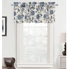 image:imageDriftAway Boho Linen Crochet Farmhouse Vintage Retro Printed Pattern Thermal Insulated Lined Window Valance for Kitchen Bathroom Rod Pocket 52 Inch by 14 Inch Plus 175 Inch Header Beige 1 PackNavy