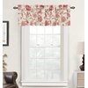 image:imageDriftAway Boho Linen Crochet Farmhouse Vintage Retro Printed Pattern Thermal Insulated Lined Window Valance for Kitchen Bathroom Rod Pocket 52 Inch by 14 Inch Plus 175 Inch Header Beige 1 PackRed