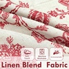 image:imageDriftAway Boho Linen Crochet Farmhouse Vintage Retro Printed Pattern Thermal Insulated Lined Window Valance for Kitchen Bathroom Rod Pocket 52 Inch by 14 Inch Plus 175 Inch Header Beige 1 PackRed