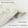 image:imageDriftAway Boho Linen Crochet Farmhouse Vintage Retro Printed Pattern Thermal Insulated Lined Window Valance for Kitchen Bathroom Rod Pocket 52 Inch by 14 Inch Plus 175 Inch Header Beige 1 PackPencilgray