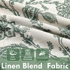 image:imageDriftAway Boho Linen Crochet Farmhouse Vintage Retro Printed Pattern Thermal Insulated Lined Window Valance for Kitchen Bathroom Rod Pocket 52 Inch by 14 Inch Plus 175 Inch Header Beige 1 PackLoden Green