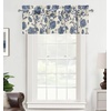 image:imageDriftAway Boho Linen Crochet Farmhouse Vintage Retro Printed Pattern Thermal Insulated Lined Window Valance for Kitchen Bathroom Rod Pocket 52 Inch by 14 Inch Plus 175 Inch Header Beige 1 PackNavy