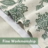 image:imageDriftAway Boho Linen Crochet Farmhouse Vintage Retro Printed Pattern Thermal Insulated Lined Window Valance for Kitchen Bathroom Rod Pocket 52 Inch by 14 Inch Plus 175 Inch Header Beige 1 PackLoden Green