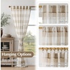 image:imageDriftAway Buffalo Plaid Semi Sheer Check Curtains 84 Inches TaupeTaupe