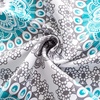 image:imageDriftAway Curtains for Bedroom Boho Bella Medallion Pattern Room Darkening Window Curtain Valance Short Curtain for Kitchen Living Room 52 Inch by 18 Inch Aqua and Gray SingleAquaGrey