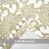 image:imageDriftAway Daisy Dahlia Blooming Flower Floral Lined Thermal Insulated Energy Saving Window Curtain Valance 2 Layers Rod Pocket 52 Inch by 18 Inch Plus 2 Inch Header Beige 1 PackBeige With Pom