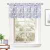 image:imageDriftAway Daisy Dahlia Blooming Flower Floral Lined Thermal Insulated Energy Saving Window Curtain Valance 2 Layers Rod Pocket 52 Inch by 18 Inch Plus 2 Inch Header Beige 1 PackGrey