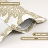 image:imageDriftAway Daisy Dahlia Blooming Flower Floral Lined Thermal Insulated Energy Saving Window Curtain Valance 2 Layers Rod Pocket 52 Inch by 18 Inch Plus 2 Inch Header Beige 1 PackBeige