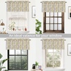 image:imageDriftAway Daisy Dahlia Blooming Flower Floral Lined Thermal Insulated Energy Saving Window Curtain Valance 2 Layers Rod Pocket 52 Inch by 18 Inch Plus 2 Inch Header Beige 1 PackBeige