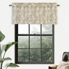 image:imageDriftAway Daisy Dahlia Blooming Flower Floral Lined Thermal Insulated Energy Saving Window Curtain Valance 2 Layers Rod Pocket 52 Inch by 18 Inch Plus 2 Inch Header Beige 1 PackBeige