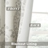 image:imageDriftAway Damask Curtains Valances for Windows Farmhouse Style Floral Medallion Patterned Samantha Kitchen Curtain Valance Single 52 Inch by 14 Inch Plus 175 Inch Header Dusty BlueLinen Gray