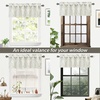 image:imageDriftAway Damask Curtains Valances for Windows Farmhouse Style Floral Medallion Patterned Samantha Kitchen Curtain Valance Single 52 Inch by 14 Inch Plus 175 Inch Header Dusty BlueLinen Gray