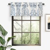 image:imageDriftAway Damask Curtains Valances for Windows Farmhouse Style Floral Medallion Patterned Samantha Kitchen Curtain Valance Single 52 Inch by 14 Inch Plus 175 Inch Header Dusty BlueBlue