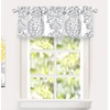 image:imageDriftAway Damask Curtains Valances for Windows Farmhouse Style Floral Medallion Patterned Samantha Kitchen Curtain Valance Single 52 Inch by 14 Inch Plus 175 Inch Header Dusty BlueGrey