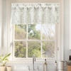 image:imageDriftAway Damask Curtains Valances for Windows Farmhouse Style Floral Medallion Patterned Samantha Kitchen Curtain Valance Single 52 Inch by 14 Inch Plus 175 Inch Header Dusty BlueLinen Gray