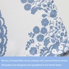 image:imageDriftAway Damask Curtains Valances for Windows Farmhouse Style Floral Medallion Patterned Samantha Kitchen Curtain Valance Single 52 Inch by 14 Inch Plus 175 Inch Header Dusty BlueBlue