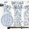 image:imageDriftAway Damask Curtains Valances for Windows Farmhouse Style Floral Medallion Patterned Samantha Kitchen Curtain Valance Single 52 Inch by 14 Inch Plus 175 Inch Header Dusty BlueBlue