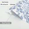 image:imageDriftAway Damask Curtains Valances for Windows Farmhouse Style Floral Medallion Patterned Samantha Kitchen Curtain Valance Single 52 Inch by 14 Inch Plus 175 Inch Header Dusty BlueBlue