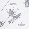 image:imageDriftAway Dandelion Floral Botanical Lined Thermal Insulated Window Curtain Valance Rod Pocket 52 Inch by 14 Inch Plus 2 Inch Header Gray 1 Pack1