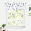 image:imageDriftAway Dandelion Floral Botanical Lined Thermal Insulated Window Curtain Valance Rod Pocket 52 Inch by 14 Inch Plus 2 Inch Header Gray 1 Pack1