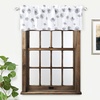 image:imageDriftAway Dandelion Floral Botanical Lined Thermal Insulated Window Curtain Valance Rod Pocket 52 Inch by 14 Inch Plus 2 Inch Header Gray 1 Pack1