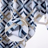 image:imageDriftAway Diamond Room Darkening Window Treatment for Bay Window Scalloped Swag Curtains Valance Geometric Trellis Plaid Pattern for Kitchen Tier Curtain Living Room Rod Pocket 2 Panels W33xL60 Navy