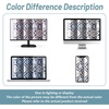image:imageDriftAway Diamond Room Darkening Window Treatment for Bay Window Scalloped Swag Curtains Valance Geometric Trellis Plaid Pattern for Kitchen Tier Curtain Living Room Rod Pocket 2 Panels W33xL36 Navy