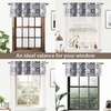 image:imageDriftAway Diamond Trellis Watercolor Geometric Checker Plaid Pattern Blackout Thermal Insulated Energy Saving Window Curtain Valance Rod Pocket Single 52 Inch by 18 Inch Plus 2 Inch Header NavyDiamondnavy