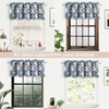 image:imageDriftAway Diamond Trellis Watercolor Geometric Checker Plaid Pattern Blackout Thermal Insulated Energy Saving Window Curtain Valance Rod Pocket Single 52 Inch by 18 Inch Plus 2 Inch Header NavyDiamondnavy