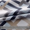 image:imageDriftAway Diamond Trellis Watercolor Geometric Checker Plaid Pattern Blackout Thermal Insulated Energy Saving Window Curtain Valance Rod Pocket Single 52 Inch by 14 Inch Plus 175 Inch Header NavyDiamondnavy