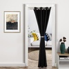 image:imageDriftAway Doorway Curtain Panel Closet Curtain for Bedroom Closet Door Solid Blackout Curtain Room Divider Curtain 78 Inches Long Grommet Thermal Insulated Privacy Drapes 1 Panel W39 x L78 InchSolid Black